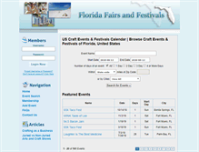 Tablet Screenshot of floridafairsandfestivals.com